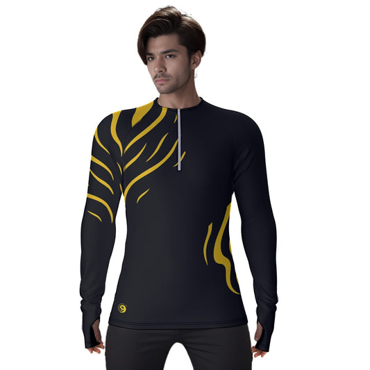 Scorpio Rising Men's Tail Strike Compression Shirt with Thumb Hole | 210GSM